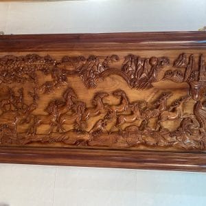 Tranh phù điêu gỗ